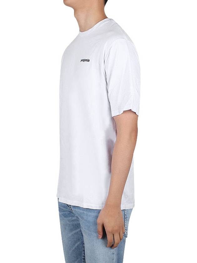 P 6 Logo Responsibili Short Sleeve T-Shirt White - PATAGONIA - BALAAN 4