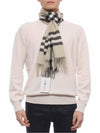 Check Cashmere Scarf Light Sage - BURBERRY - BALAAN 4