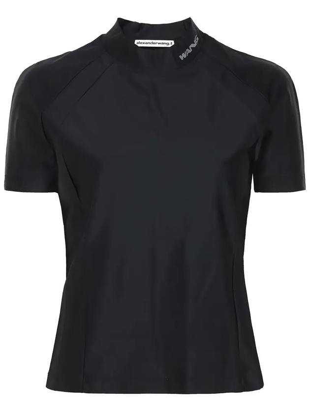 Logo Short Sleeve T-Shirt Black - ALEXANDER WANG - BALAAN 4