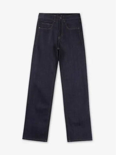 Mid straight baggy fit denim pants indigo 795345Y23HA4020 - SAINT LAURENT - BALAAN 1