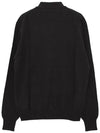 ORB Embroidery Logo V Neck Cardigan Black - VIVIENNE WESTWOOD - BALAAN 4