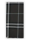 Check Wool Scarf Black - BURBERRY - BALAAN 3