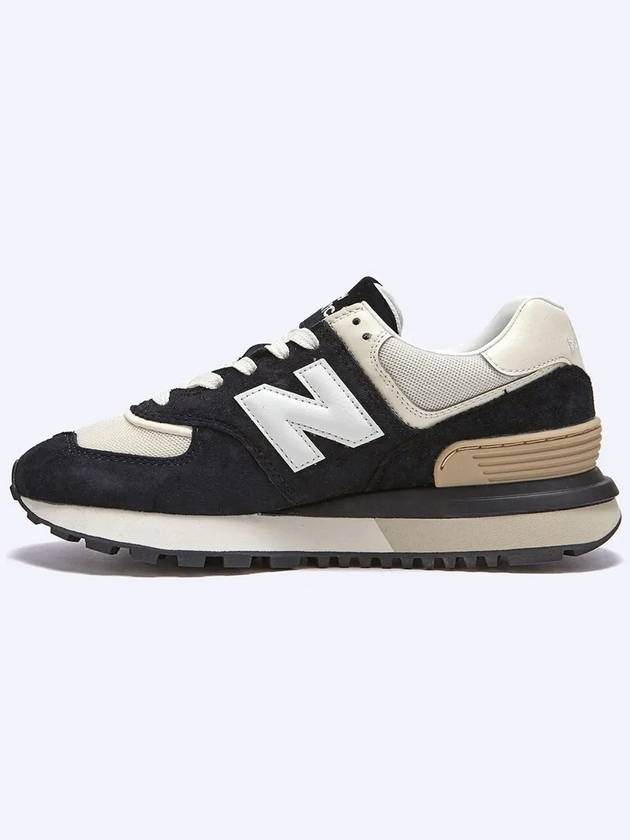 574 Legacy Low Top Sneakers Black Angora - NEW BALANCE - BALAAN 4