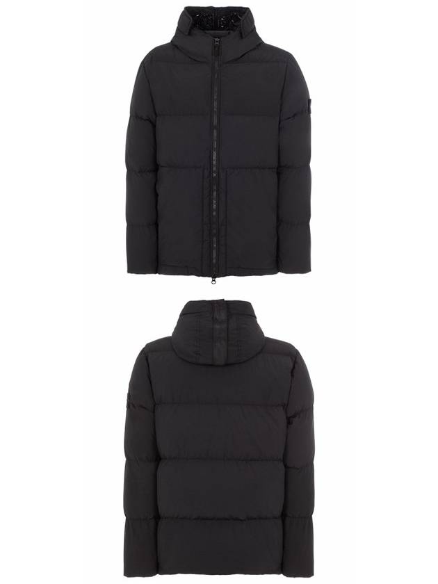 Naslan Light Watro Down Hooded Padding Black - STONE ISLAND - BALAAN 5