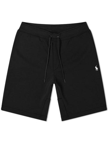 Men's White Pony Embroidery Shorts Black - POLO RALPH LAUREN - BALAAN.