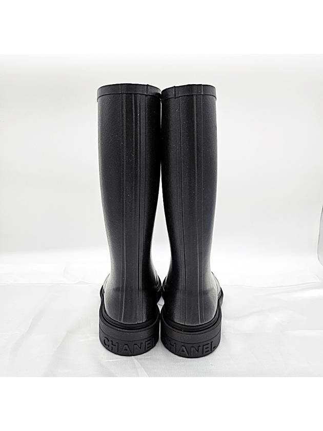 Rain Boots Rubber Black G39620 - CHANEL - BALAAN 3