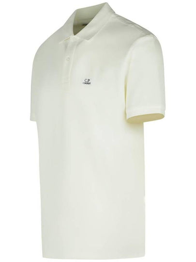 C.P. Company White Cotton Polo Shirt - CP COMPANY - BALAAN 2