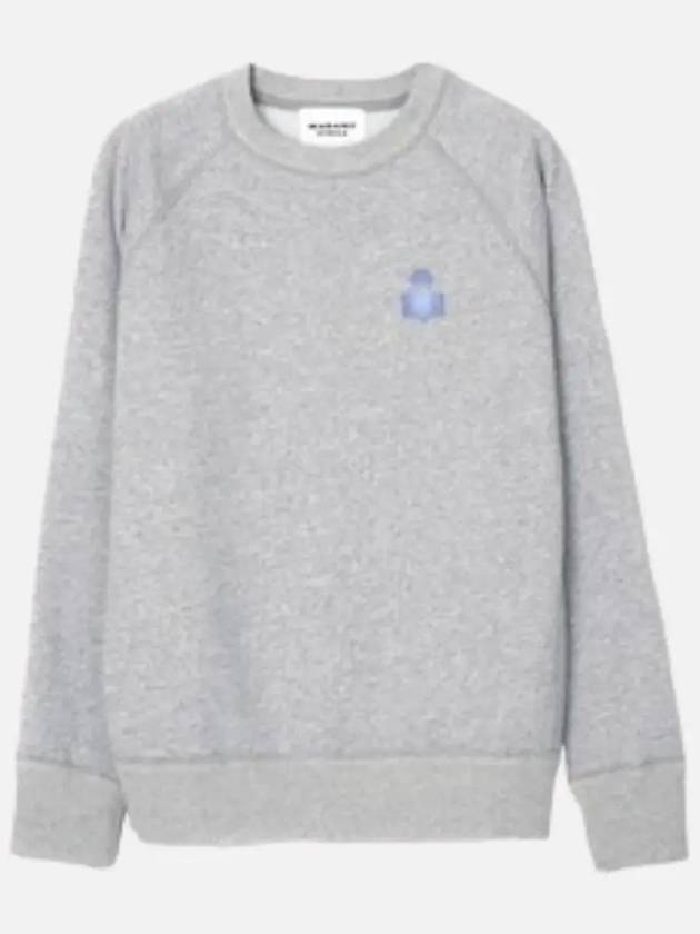 Milla Logo Cotton Sweatshirt Grey - ISABEL MARANT - BALAAN 4