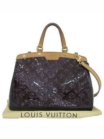 M91619 Monogram Vernis Amarantte Brea MM 2WAY - LOUIS VUITTON - BALAAN 1