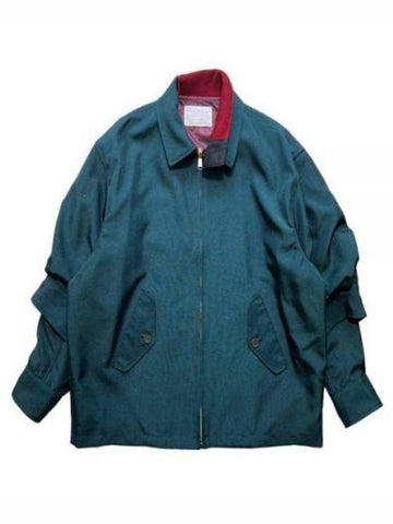 Color Jacket 23WCM G03106 A Outer Teal blue Free - KOLOR - BALAAN 1