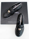 Lambskin Metal Heart Loafers Black - CHANEL - BALAAN 2