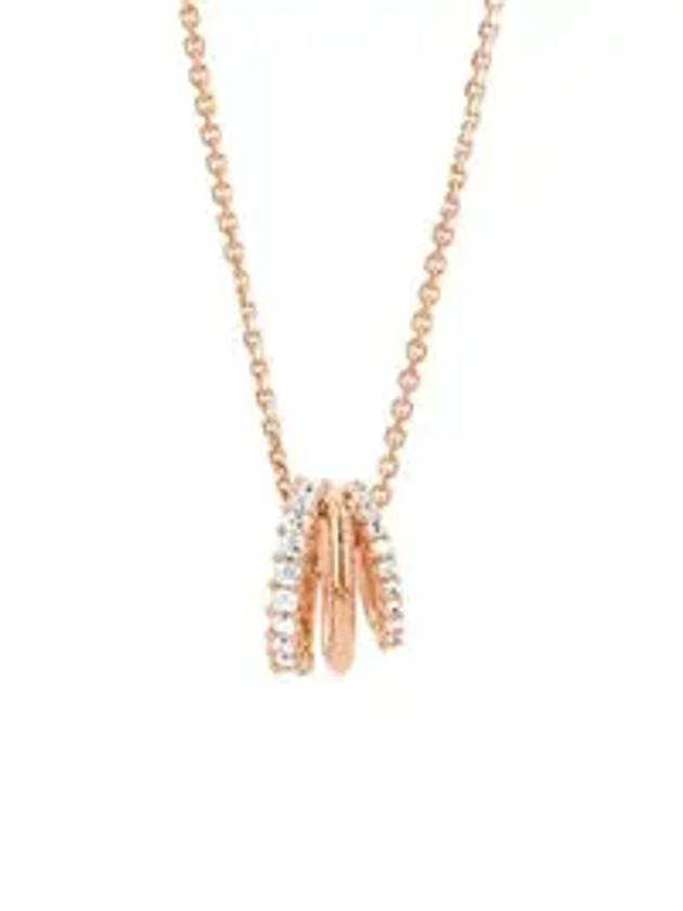 Hyperbola Pendant Necklace Rose Gold - SWAROVSKI - BALAAN 1