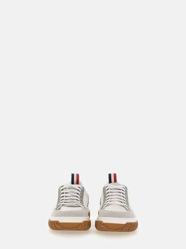 Court Rubber Sole Knit Low Top Sneakers White - THOM BROWNE - BALAAN 6