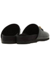 Leather Horsebit Slippers Black - GUCCI - BALAAN.