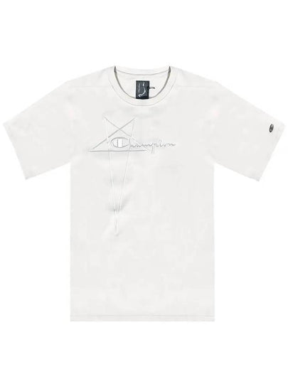 Champion Jumbo Short Sleeve T-Shirt Oyster Grey - RICK OWENS - BALAAN 2