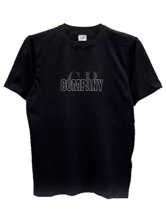 Logo Short Sleeve T-Shirt Black - CP COMPANY - BALAAN 2