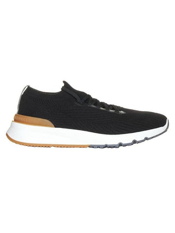 Knit Running Sneakers Black - BRUNELLO CUCINELLI - BALAAN 1