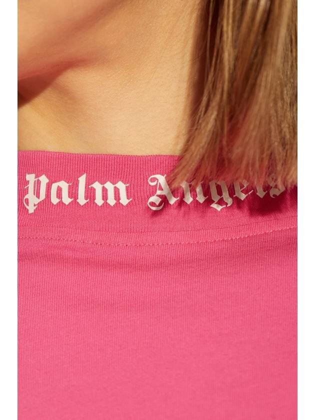 Palm Angels Dress With Logo, Women's, Pink - PALM ANGELS - BALAAN 5