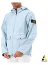 Membrana 3L TC Hooded Jacket Sky Blue - STONE ISLAND - BALAAN 2