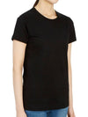 Logo Patch Jersey Cotton Short Sleeve T-Shirt Black - MONCLER - BALAAN 4