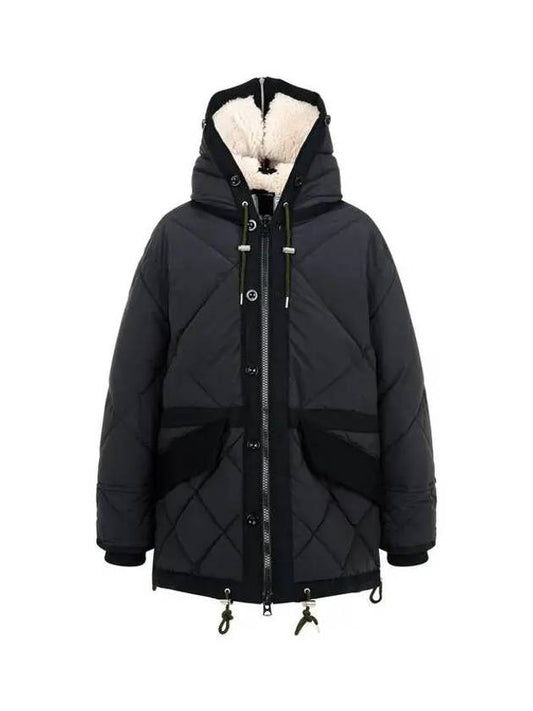 Men's Diamond Quilted Padded Blouson Black 271303 - SACAI - BALAAN 1