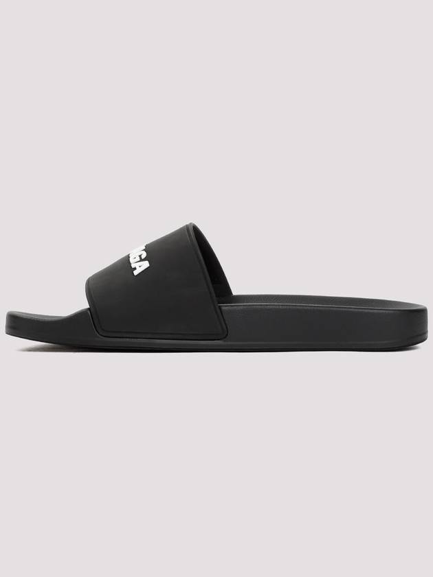 Men's Logo Full Slippers Black - BALENCIAGA - BALAAN 3