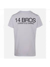 14BRO S Men's TBC Logo Printing Round White Men's Short Sleeve 12679 A3062B14 001 - 14 / QUATORZE - BALAAN 3