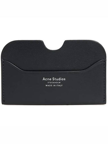 ELMA silver stamp cutout slot card holder black CG0107 - ACNE STUDIOS - BALAAN 1