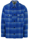 Gervon Check Wool Shirt Jacket Blue - ISABEL MARANT - BALAAN 2