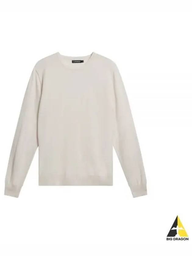 Lyle Merino Crew Neck Knit Top Cloud White - J.LINDEBERG - BALAAN 2