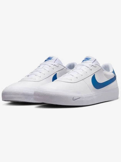 Court Shot Low-Top Sneakers White Blue - NIKE - BALAAN 2