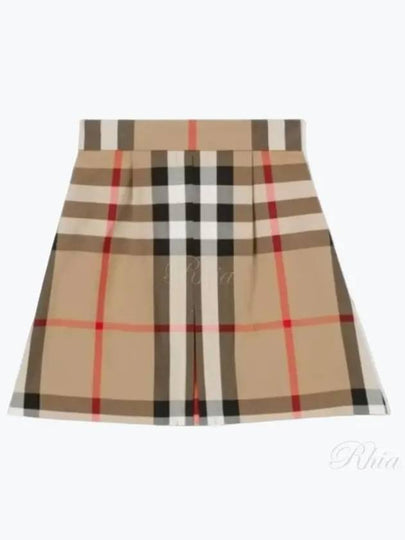 Kids Vintage Check Mini Skirt Beige - BURBERRY - BALAAN 2