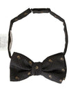 Men's Skull  Silk Bow Tie Black - ALEXANDER MCQUEEN - BALAAN 4