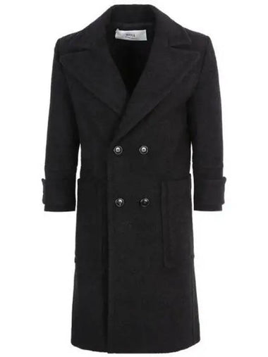 Bouclever Jinwool double breasted coat 270007 - AMI - BALAAN 1