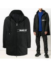 ILDUT logo hooded jacket black 1C703 00 549M - MONCLER - BALAAN 1