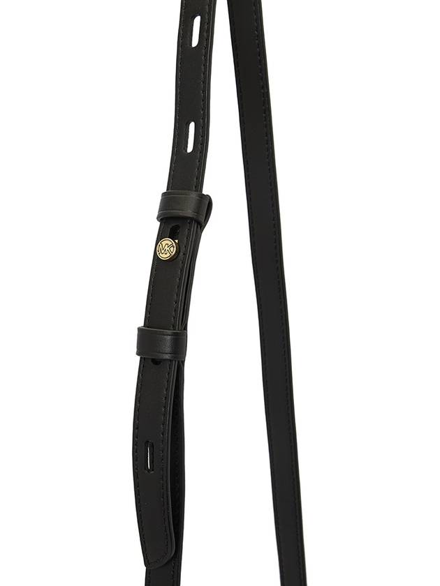 Greenwich Saffiano Strap Medium Shoulder Bag Black - MICHAEL KORS - BALAAN.