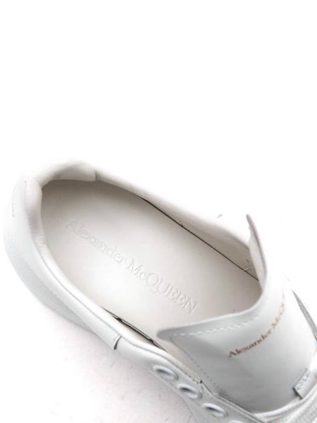 Oversized Leather Low Top Sneakers White - ALEXANDER MCQUEEN - BALAAN 5