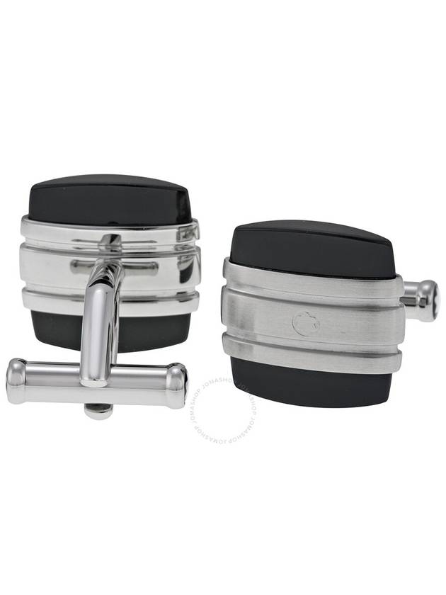 Montblanc Classic Collection Stainless Steel Square and Black Onyx Cufflinks 106624 - MONTBLANC - BALAAN 3