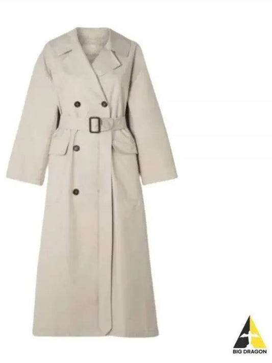 Atrench Water Repellent Trench Coat Ecru - MAX MARA - BALAAN 2