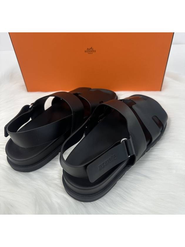 Genius Calfskin Sandals Black - HERMES - BALAAN 5