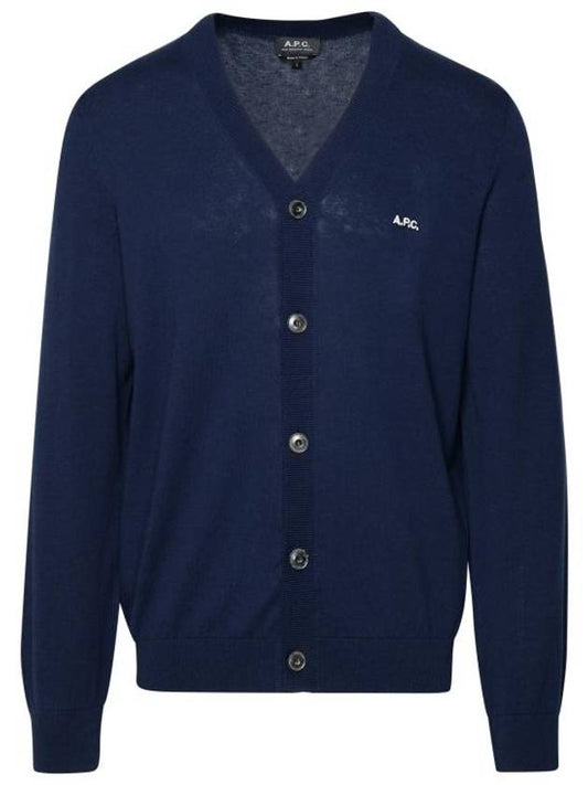 Cotton Curtis Cardigan Navy - A.P.C. - BALAAN 1