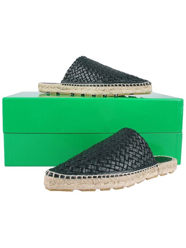 Intrecciato Espadrille Mule Dark Green - BOTTEGA VENETA - BALAAN 11