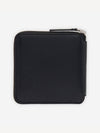 [MAISON KITSUNE] TRICOLOR FOX SQUARE ZIPPED WALLET - BLACK - MAISON KITSUNE - BALAAN 3