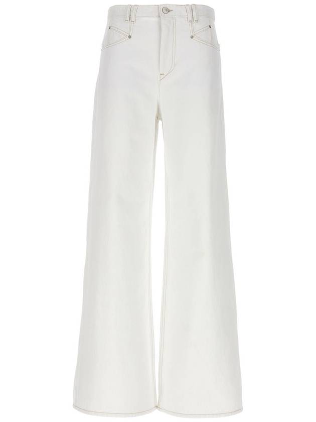 Lemony High Rise Wide Jeans PA0052FAB1H06I - ISABEL MARANT - BALAAN 2