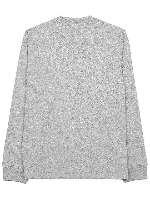 Fox Head Patch Crew Neck Long Sleeve T-Shirt Grey - BARBOUR - BALAAN 3