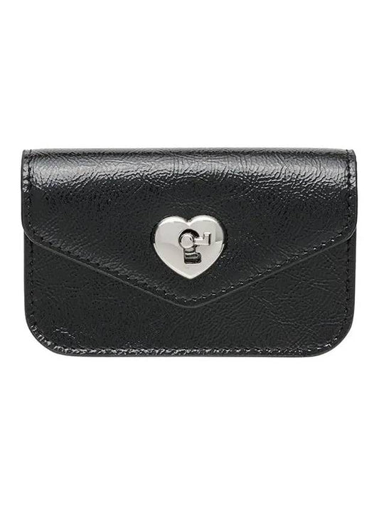 Heartlock compact business card card wallet black - LE MASQUE - BALAAN 1