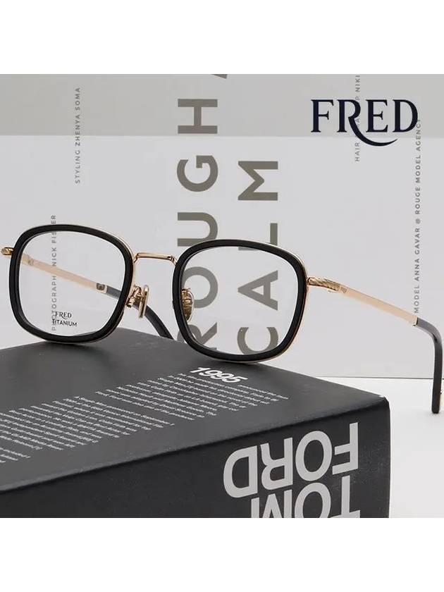 Titanium Glasses Frame FG50025U 030 Men Women Horned Frames - FRED - BALAAN 2