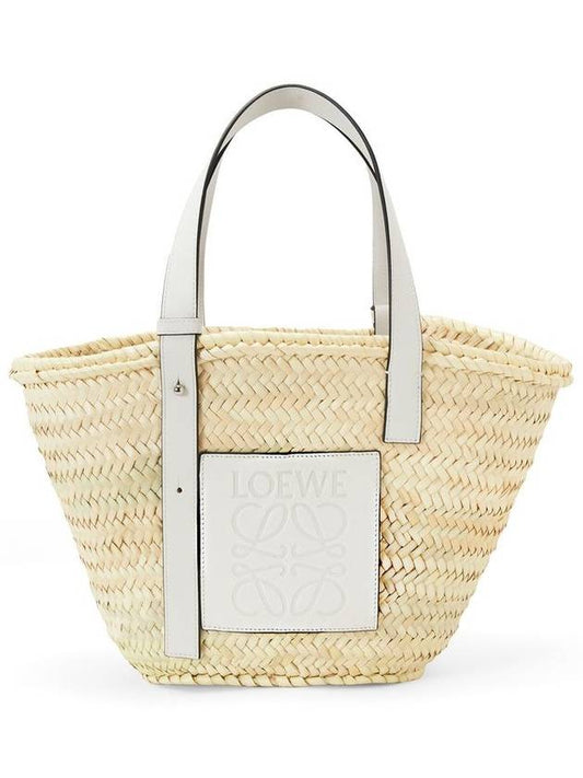Medium Basket Raffia Tote Bag Natural White - LOEWE - BALAAN 2