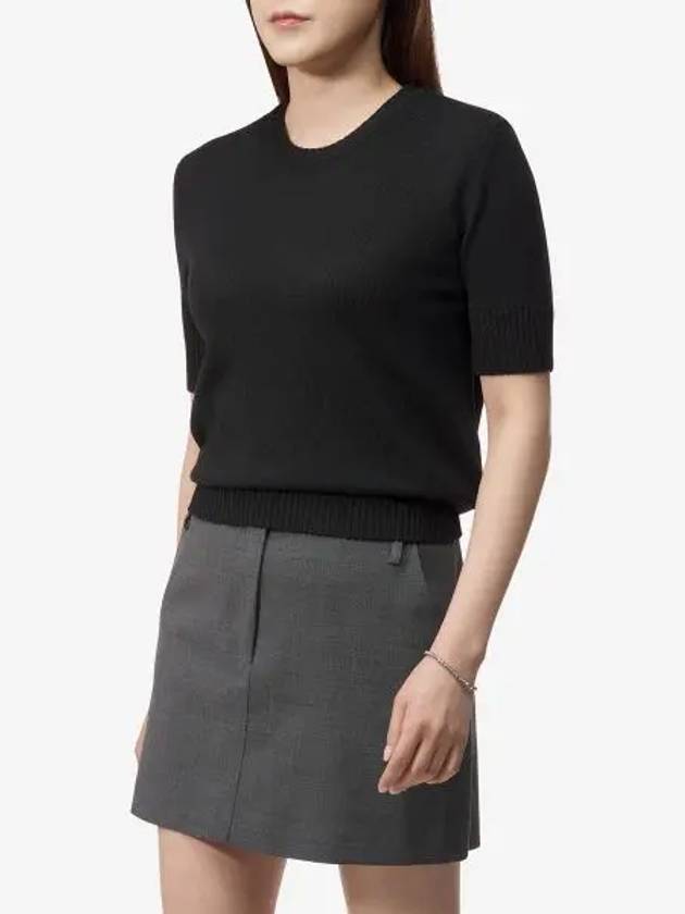 Berge Virgin Wool Knit Top Black - S MAX MARA - BALAAN 2