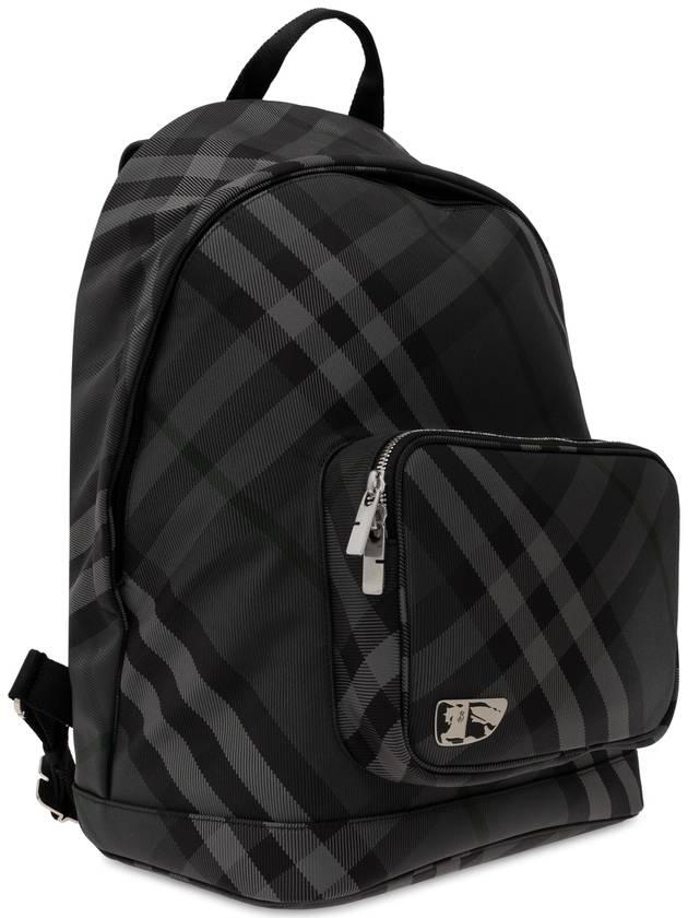 Grid Check Backpack Charcoal - BURBERRY - BALAAN 5